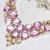 Collier sautoir parure topaze rose peche bijou argent 925 vente achat 4 