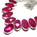 Collier sautoir parure topaze rose peche bijou argent 925 vente achat 5 