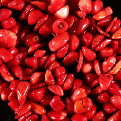 Cr 0200 collier parure corail nuggets 5x10mm 3x90cm 160 170gr ethnique 3