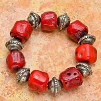 Cr 0366a bracelet corail rouge achat vente bijoux ethniques