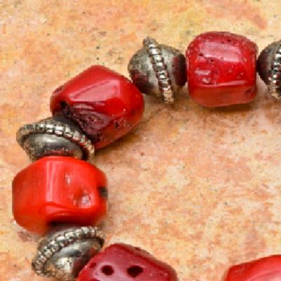 Cr 0366b bracelet corail rouge achat vente bijoux ethniques