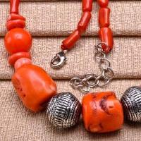 Cr 0408b collier 92gr parure sautoir corail orange achat vente bijoux ethniques