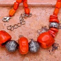 Cr 0418d collier 92gr parure sautoir corail orange achat vente bijoux ethniques