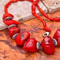 Cr 0423d collier 90gr parure sautoir corail rouge achat vente bijoux ethniques