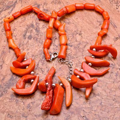 Cr 0424a collier corail rose 50gr ethnique berbere kabyle oriental achat vente bijoux 1