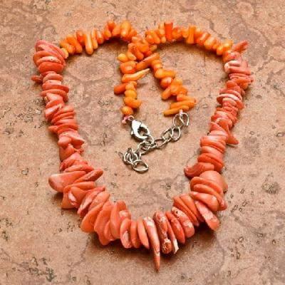 Cr 0426a collier corail rose ethnique berbere kabyle oriental achat vente bijoux