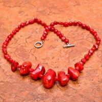 Cr 0427a collier parure sautoir corail rouge 50gr achat vente bijoux ethniques