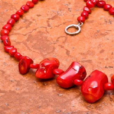 Cr 0427d collier parure sautoir corail rouge 50gr achat vente bijoux ethniques