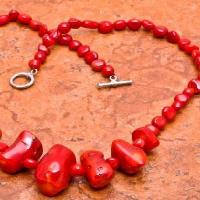 Cr 0427c collier parure sautoir corail rouge 50gr achat vente bijoux ethniques