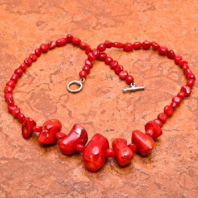 Cr 0427d collier parure sautoir corail rouge 50gr achat vente bijoux ethniques