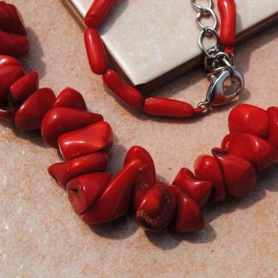 Cr 0429aa collier parure sautoir corail rouge achat vente bijoux ethniques