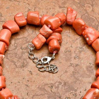 Cr 0433d collier parure sautoir corail rose 123gr achat vente bijoux ethniques
