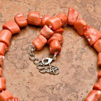 Cr 0433d collier parure sautoir corail rose 123gr achat vente bijoux ethniques