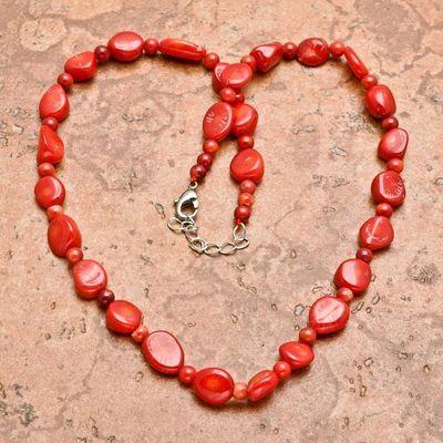 Cr 0442a collier 28gr sautoir parure corail rouge achat vente bijoux ethniques
