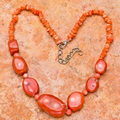 Cr 1001b collier parure sautoir corail rose achat vente bijou ethnique