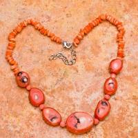 Cr 1001d collier parure sautoir corail rose achat vente bijou ethnique