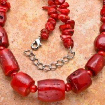 Cr 2015a collier corail 116 rouge ethnique oriental achat vente bijoux