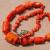 Cr 2109c collier corail orange parure sautoir achat vente bijoux ethnique