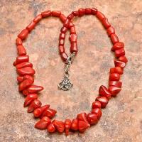 Cr 5067a collier parure sautoir corail rouge achat vente bijoux ethniques