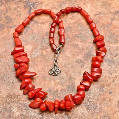 Cr 5067a collier parure sautoir corail rouge achat vente bijoux ethniques