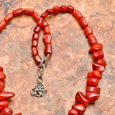 Cr 5067a collier parure sautoir corail rouge achat vente bijoux ethniques