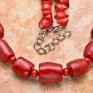 Cr 8446a collier 110gr sautoir parure corail rouge achat vente bijoux ethniques