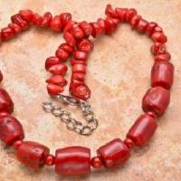 Cr 8446d collier 110gr sautoir parure corail rouge achat vente bijoux ethniques 1
