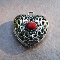 Cr 8804 pendentif coeur pendant corail achat vente bijou argent 925 1 