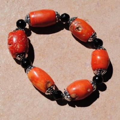 Cr 9698 4 bracelet corail rouge achat vente bijoux ethniques