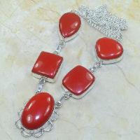 Crf 009d collier parure sautoir corail fantaisie argent 925 achat vente bijou