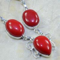 Crf 014c collier parure sautoir corail fantaisie argent 925 achat vente bijou