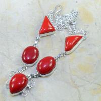 Crf 014d collier parure sautoir corail fantaisie argent 925 achat vente bijou