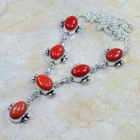 Crf 015d collier parure sautoir corail fantaisie argent 925 achat vente bijou