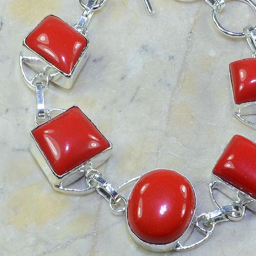 Crf 028b bracelet corail fantaisie argent 925 achat vente bijou