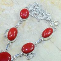 Crf 036b collier parure sautoir corail fantaisie argent 925 achat vente bijou