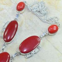 Crf 037b collier parure sautoir corail fantaisie argent 925 achat vente bijou