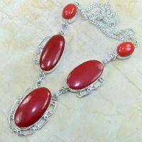 Crf 037d collier parure sautoir corail fantaisie argent 925 achat vente bijou