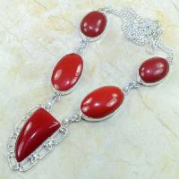 Crf 038a collier parure sautoir corail fantaisie argent 925 achat vente bijou