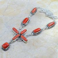 Crf 043d collier parure sautoir corail fantaisie argent 925 achat vente bijou