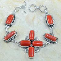 Crf 050d bracelet corail fantaisie croix argent 925 achat vente bijou