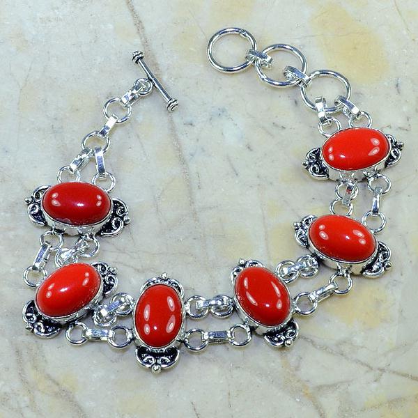 Crf 058d bracelet corail fantaisie argent 925 achat vente bijou