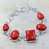 Crf 061a bracelet corail fantaisie argent 925 achat vente bijou