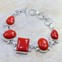 Crf 061d bracelet corail fantaisie argent 925 achat vente bijou