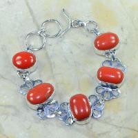 Crf 072d bracelet corail fantaisie argent 925 achat vente