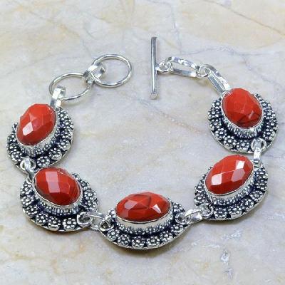 Crf 078b bracelet corail fantaisie argent 925 achat vente bijou