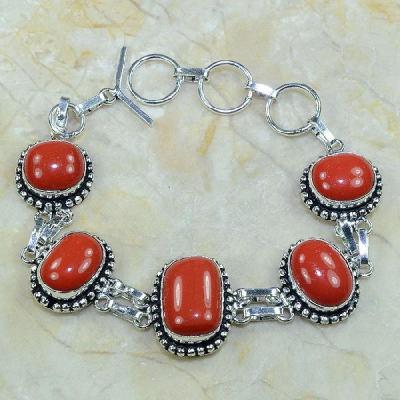 Crf 079a bracelet corail fantaisie argent 925 achat vente