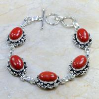 Crf 081d bracelet corail fantaisie argent 925 achat vente