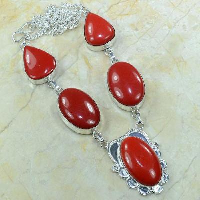 Crf 087a collier parure sautoir corail argent 925 achat vente