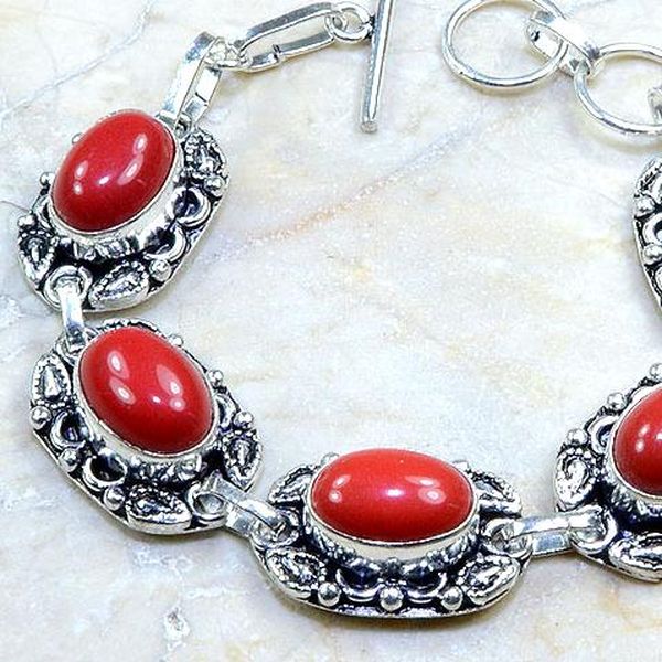 Crf 123b bracelet corail achat vente bijou monture argent 925
