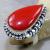 Crf 128a bague t58 chevaliere corail fantaisie argent 925 achat vente bijou